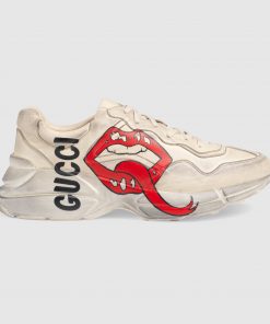 Gucci Rhyton sneaker with mouth print