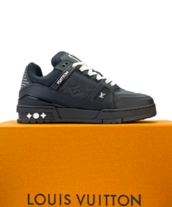 LOUIS VUITTON Trainer All Black Embossing OG0424118