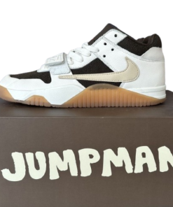 Jordan 2 Travis Scott x Jordan Cut The Check Nice Kicks White Brown OG042374