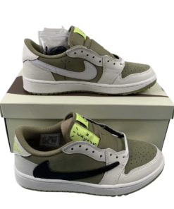 Air Jordan 1 Retro Low Golf Travis Scott Neutral Olive Reps Sneaker OG042133