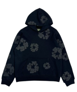 Denim Tears Cotton Wreath Hoodie Black Monochrome OG051313