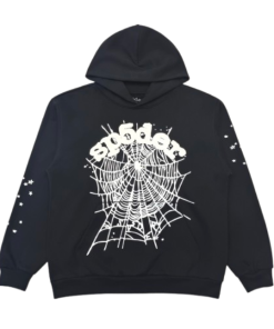Sp5der Worldwide BLACK OG WEB HOODIE OG051319