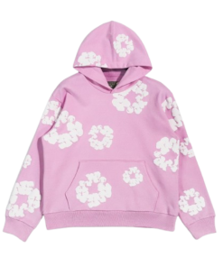 Denim Tears The Cotton Wreath Sweatshirt Pink Hoodie OG051442