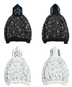 Bape Hoodie  Black & White OG0515
