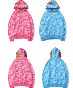 Bape Hoodie Blue & Pink OG0515
