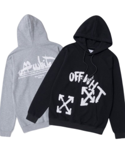 OFF WHITE Hoodie black and gray OG051569