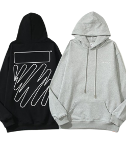 OFF WHITE Hoodie Black & Grey OG051570