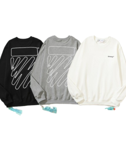 OFF WHITE Sweatshirt white&black&grey OG051607