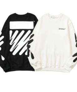 OFF WHITE Sweatshirt white and black OG051608