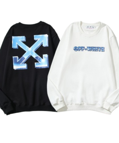 OFF WHITE Sweatshirt white&black OG051609