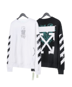 OFF WHITE Sweater white&black OG051614
