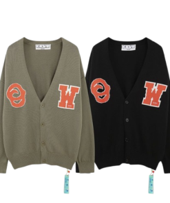 OFF WHITE Sweater olive green&black OG051616
