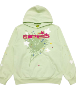 Sp5der SP5 Mint Hoodie mint green OG051684
