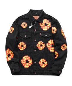 Denim Tears Washed Flame Denim Jacket Black OG051801