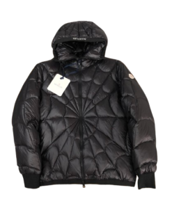 Moncler Violier Spider-Man Short Down Jacket Black OG052017