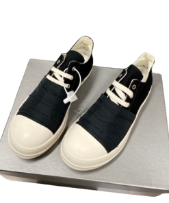Rick Owens low cut canvas shoes in black OG0525440