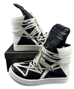 Rick Owen inverted triangle white black pentagram crazy strap OG0526454