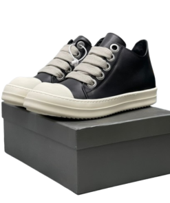 Rick Owens low cut leather coarse shoelaces OG0523410