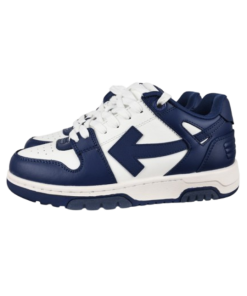 OFF-WHITE Out Of Office OOO Low Tops White Royal Blue OG0528