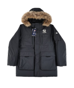 MLB Second generation large fur collar workwear black OG052120