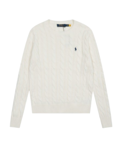 Ralph Lauren Round Neck Solid Color Pony Embroidered Sweater OG052536