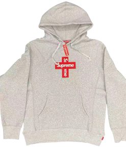 Supreme FW20 Week 15 Cross Box Logo Hooded Sweatshirt grey OG0729256