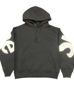 Supreme  BIG LOGO JACQUARD HOODED SWEATSHIRT BLACK OG0729262