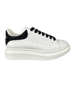 Alexander McQueen Oversized White Black Crystals OG0717807