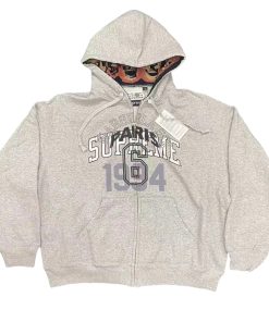 Sup × Mm6 Magira Co branded Hoodie grey OG0729268