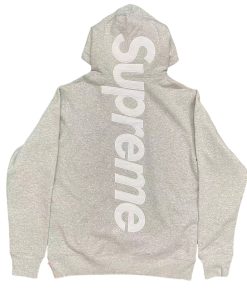 Supreme Satin Appliqué Hooded Sweatshirt grey OG0729218