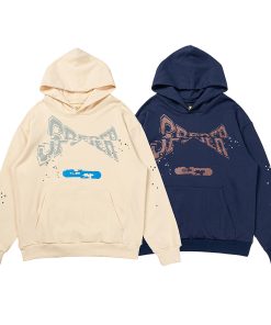 Sp5der Hoodie Bule & White OG0725120