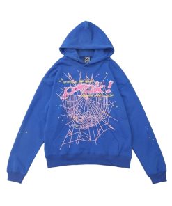 Sp5der P!nk! Nevermind the Spark Hoodie Blue OG0725123
