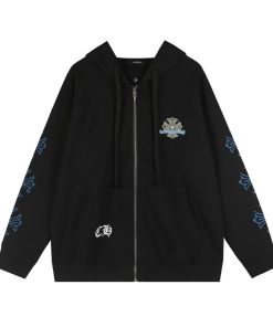 Chrome Hearts Hoodie Zip-Up Jacket Hoodie Black OG0725138