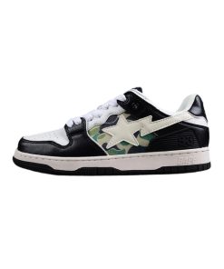 A Bathing Ape Bape SK8 Sta Camo Black White OG0718830