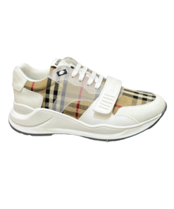Burberry Vintage men's and women's plaid leather sneakers OG0718820
