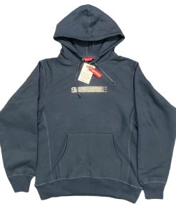 Sup x collaboration FW25 Motion Logo Hooded Sweatshirt navy blue OG0729255