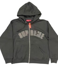 Supreme x B.B SIMON Co branded Zipper Hoodie black OG0729248