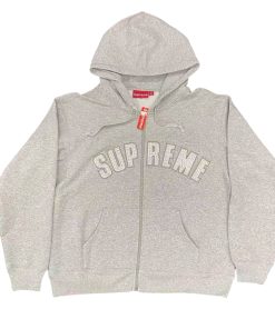Supreme x B.B SIMON Co branded Zipper Hoodie grey OG0729249