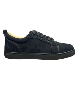 Christian Louboutin Louis Junior Suede Trainers Black OG0707666