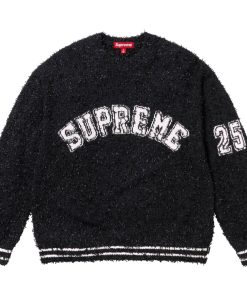 SUPREME SS25 TEXTURED ARC SWEATER black OG0730290