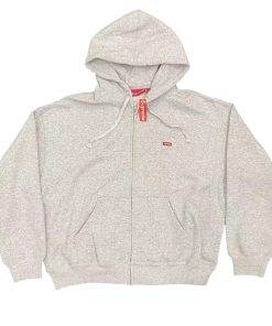 Supreme 24FW Small Box Zipper Cardigan Sweatshirt grey OG0729250