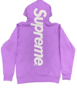 Supreme Satin Appliqué Hooded Sweatshirt Purple OG0729222