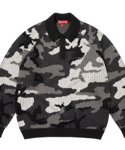 SUPREME FW25 SMALL BOX POLO SWEATER Camouflage OG0730294