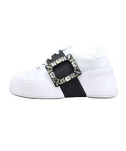 Roger Vivier White And Black Buttons OG0716781
