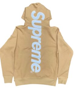 Supreme Satin Appliqué Hooded Sweatshirt khaki OG0729223