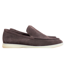 Loro Piana Bean Shoes In Red Brown OG0716731