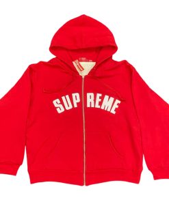 SUPREME 24FW ARC THERMAL LINED ZIP UP HOODED Red OG0729229
