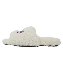 Balenciaga Furry Slides White OG042387