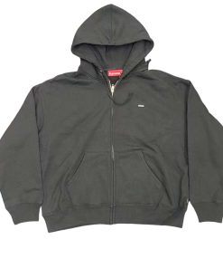 Supreme 24FW Small Box Zipper Cardigan Sweatshirt black OG0729252