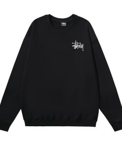 STUSSY round neck classic hoodie  black OG0731357